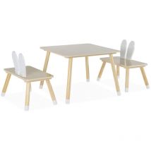 Kindertisch + 2 Stühle - Sweeek