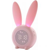 Kinderwecker, Kinderwecker, Schlafzimmer für Mädchen und Jungen, Nachtlampe für Kinder, 5 Klingeltöne, Touch-Steuerung und Nickerchen-Aufladung,