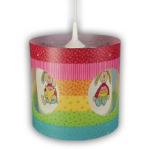 Kinderzimmer Deckenleuchte Lampenschirm drehend Motiv Rabbit – tolle Lichteffeke