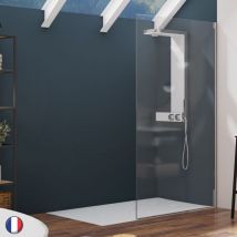 Kinedo - Paroi de douche Alpha Solo 100 cm Chromé Transparent