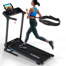 Kinetic Sports - Elektrisches Laufband KST4600FX klappbar - 1100 Watt DC-Motor bis 12 km/h, Manuelle Steigung, 12+1 Programme, LCD-Display, 40 cm
