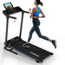 Kinetic Sports - Elektrisches Laufband KST4600FX klappbar - 1100 Watt DC-Motor bis 12 km/h, Manuelle Steigung, 12+1 Programme, LCD-Display, 40 cm