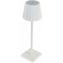 N.d. - King Home Lampe de table K-ligth en aluminium, lumière blanche chaude, antireflet réglable, blanc