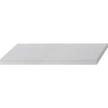 King Home - Mensola Tamburata In Mdf Bianco 100X25X5H confezione da 6 pezzi