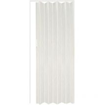 Porta a Soffietto in pvc Bianco con Maniglia Riducibile
