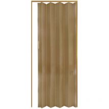Porta a Soffietto in pvc Noce con Maniglia Riducibile