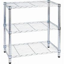 Scaffale Cromato 3 Piani 60x35x90h