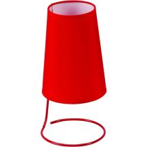 King Home Tischlampe Rot Stahldraht 14.5x14.5x30h Cm