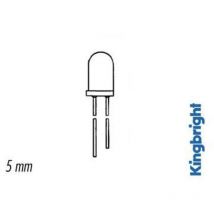 Led bedrahtet Rot Rund 5 mm 30 mcd 30 ° 8.5 mA 12 v - Kingbright