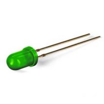 Lampada led standard 5mm verde diffusa