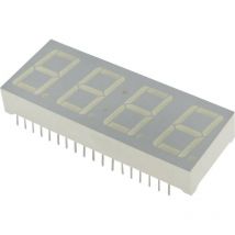 Kingbright Display a 7 segmenti Rosso (High Efficiency Red) 14 mm 2 V Numero in cifre: 4 CA-56-11 SRWA