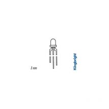 L-115WEGW led 3mm rouge/vert white blanc diffus 50mcd
