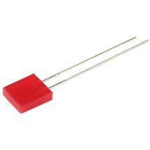 Led bedrahtet Rot Rechteckig 7 x 2.5 mm 12.5 mcd 110 ° 30 mA 2 v - Kingbright