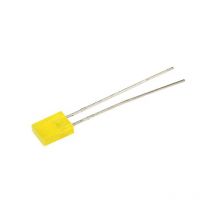 Led jaune rectangulaire 2 x 5 mm 8 mcd 110 ° 30 mA 2.1 v C660772 - Kingbright