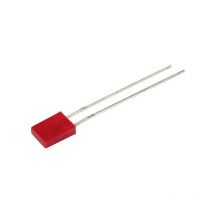 Led rouge rectangulaire 2 x 5 mm 12.5 mcd 110 ° 30 mA 2 v C666022 - Kingbright
