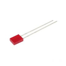 Led rouge rectangulaire 2 x 5 mm 2 mcd 110 ° 25 mA 2 v C666002 - Kingbright