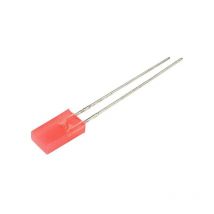 Led rouge rectangulaire 2 x 5 mm 1 mcd 110 ° 25 mA 2.25 v C666082 - Kingbright