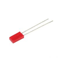 Led rouge rectangulaire 2 x 5 mm 5 mcd 110 ° 30 mA 2 v C666042 - Kingbright
