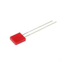 Kingbright - led rouge rectangulaire 7 x 2.5 mm 12.5 mcd 110 ° 30 mA 2 v C666062