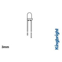 Led Standard 3mm – Jaune diffusant – Composant électronique – Type de composant électronique, Tension électrique, Intensité courant