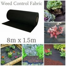 Kingfisher - Weedstop 1.5m x 8m Weed Control Ground Sheet Matting Fabric Membrane Cover 50gsm