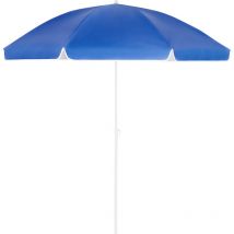 Kingsleeve - 180/200cm Beach Parasol with UV50+ Protection, Ground Spike & Carry Bag Portable Garden Sun Umbrella Tiltable up to 30° Adjustable
