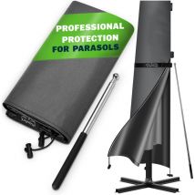 Kingsleeve - Sunshade Protective Cover Sn Parasol Covering up to ø 330 cm Telescopic Pole Weather-resistant Water-repellent Robust Tear-resistant