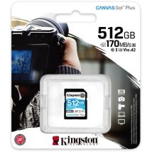 KINGSTON Kingston Canvas Go Plus - 512 Go - SD - Classe 10 - UHS-I - 170 Mo/s - 90 Mo/s (SDG3/512GB)