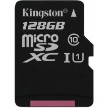 Kingston - Canvas Select - 128 Go - MicroSDXC - Classe 10 - uhs-i - 80 Mo/s - 10 Mo/s (SDCS/128GBSP)