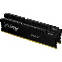 Kingston - Fury Beast 64Go 6400MT/s DDR5 CL32 dimm (Kit de 2) Noir Mémoire pour pc de Gamer - KF564C32BBEK2-64