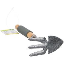 2 in 1 Mini-Grubber für den Garten mit Gartenharke mit 3 Zinken 27 cm - Kinzo
