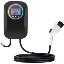 Kinzon Typ 2 Europäisches 7-kw-wandladegerät Für Elektrofahrzeuge, 3,5-zoll-led-display, Einstellbarer Ladestrom 8–32 A, Schutzart Ip66/ip55, 5 M 