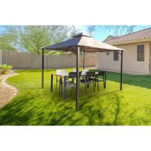 Cazeboo - Kiosque de jardin sao 3x3m Beige