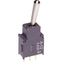 Nkk Switches - A12AP A12AP Kippschalter 28 v dc/ac 0.1 a 1 x Ein/Ein rastend 1 St.