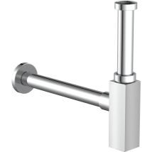 Kirchhoff - Bottiglia Con Sifone Di Design Rettangolare, 11/4 X 32 Mm, Cromato, 98803740
