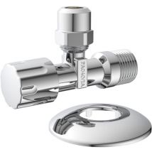 Eckventil, 3/8AG x 3/8AG x 10 mmQ, mit Schubrosette - Kirchhoff