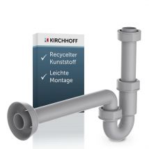 Kirchhoff - eco-save ks Röhrensiphon, Grau, 1 1/4' x 32 mm