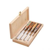 Kirschen - firmer chisel set winac in wooden box