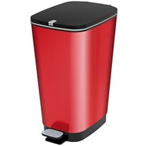 Cestino Kis Chic Bin Style 50 Litri Rosso Polipropilene