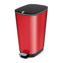 Poubelle a pédale Chic Bin Style - 42.5L - Rouge - KIS