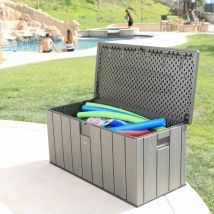 Kunststoff Kissenbox 'premium', Polsteraufbewahrung, 570 L, Dunkelgrau, 72 X 151 X 69 Cm (l X B X H) - Lifetime