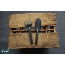Outils de jardin 1 Transplantoir et 1 Griffe Calipso Gris