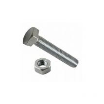 Kit 10 bulloni zincati testa esagonale + 10 dadi zincati -Varie Misure M6x60