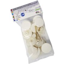 Kit 10 Fissaggi per Lastre – Rondelle e Viti – Diametro Esterno: 10mm, Quantità: 10 – ONEK