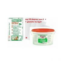 Tillmans - 10 pannelli isolanti depron 125X80CM H3mm + colla adesivo 8KG glutolin hs