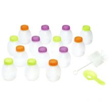 Lagrange - kit 14 bouteilles 20CL yaourt a boire entonnoire goupillon pour yaourtiere
