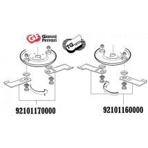 2 gerade Messer für Gianni Ferrari / Bieffebi – Rasenmäher-Zubehör – Originalteil 92101170000