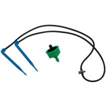 Kit tappo 4 l/h. (2 l/h per palo) autocompensante e non drenante con palo 906202 Aqua Control