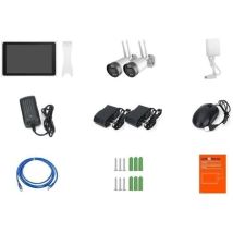 Kit Mit 2 Wi-fi-kameras + Nvr-bildschirm - Link2home - 3mp, Intelligente Erkennung, Lcd-bildschirm 10.1"