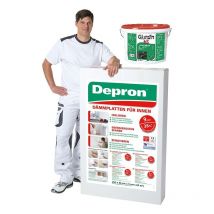 Tillmans - kit 20 pannelli isolanti depron 125X80CM H9mm + colla adesivo 8KG glutolin hs